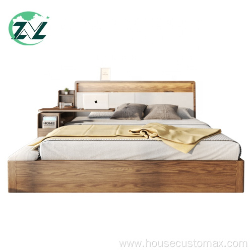 MDF Headboard With Light Bed Drawers Home Bed